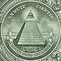 Great Seal of the United States as seen on the back of the one dollar notes