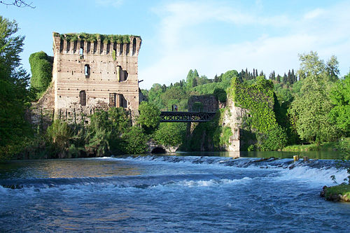 Bridge of Viscontis in Borghetto, Valeggio sul Mincio