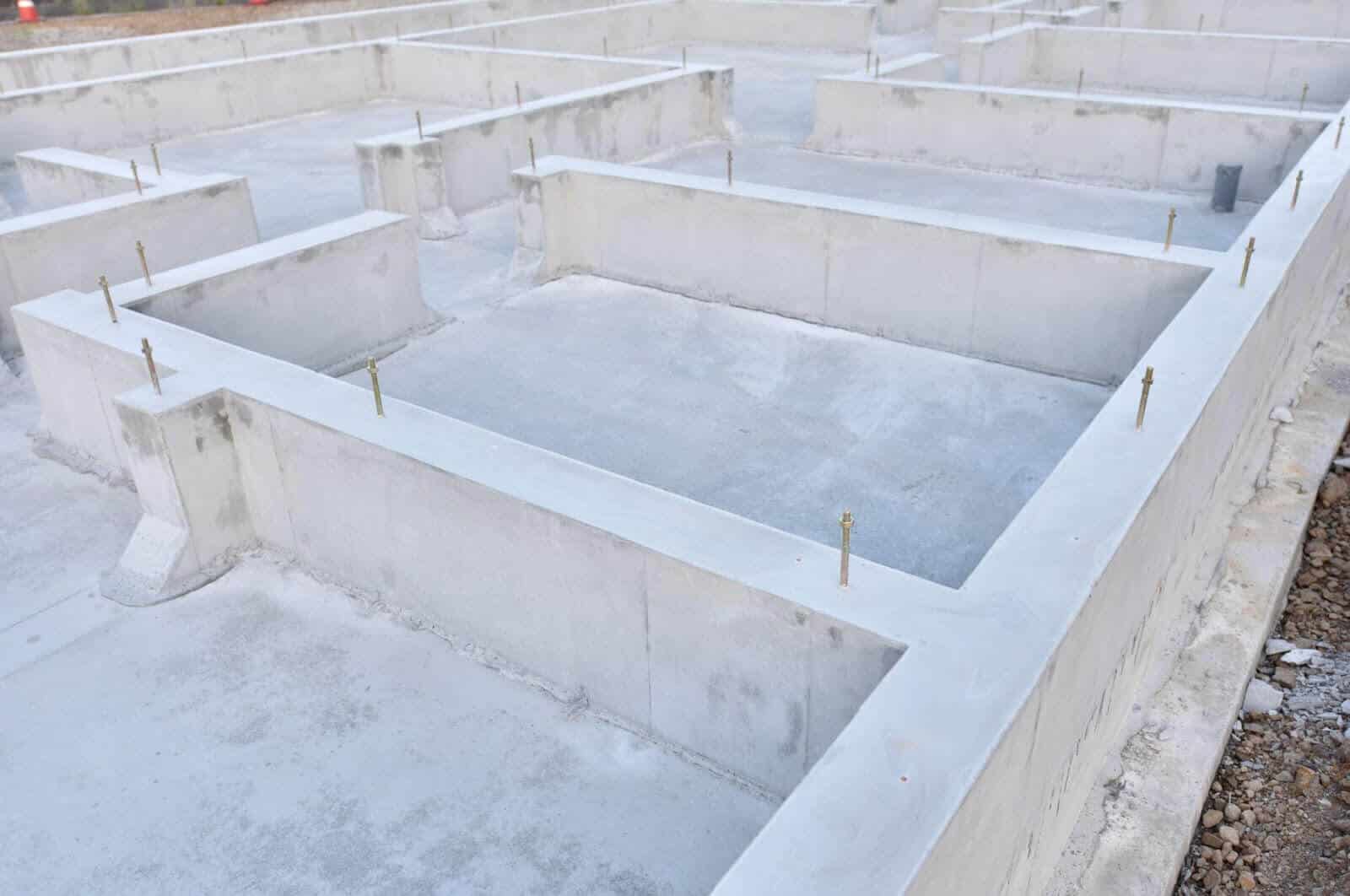 Completed concrete form