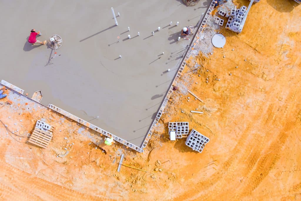 construction site that required concrete repair