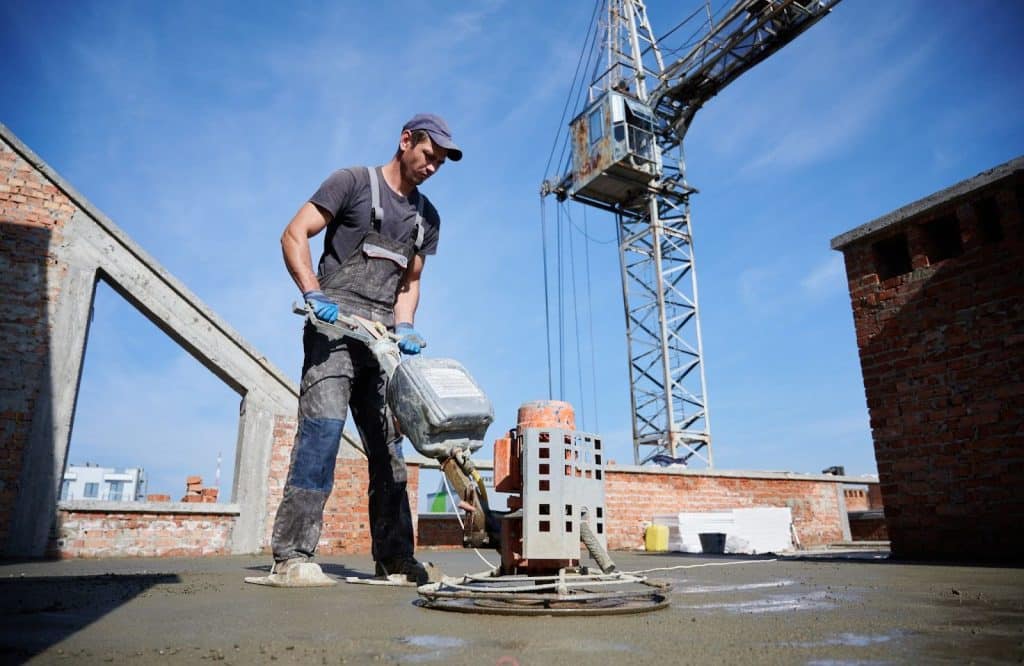 worker leveling floor