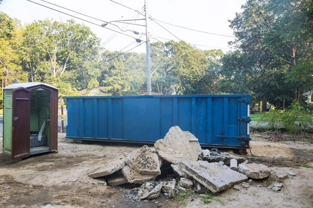 debris removal during construction project