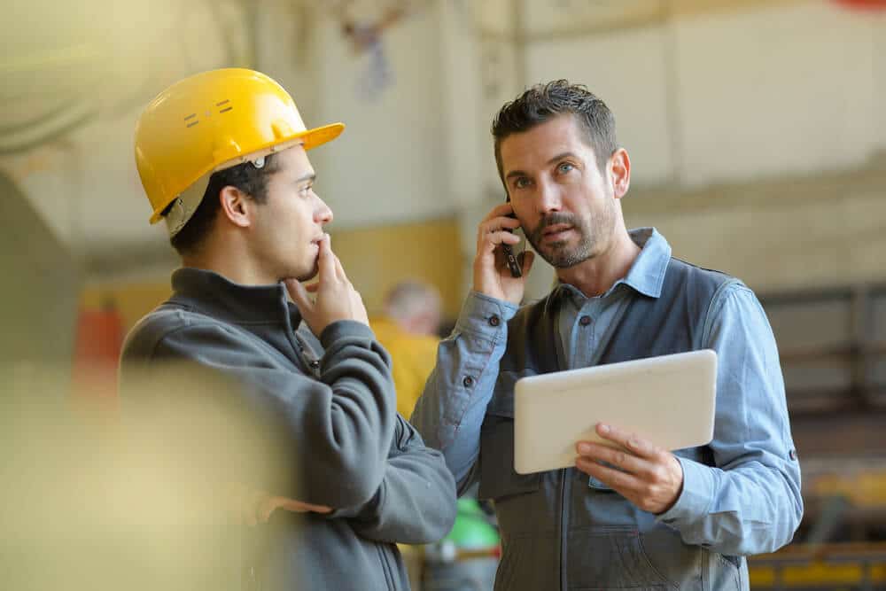 Commercial construction management team